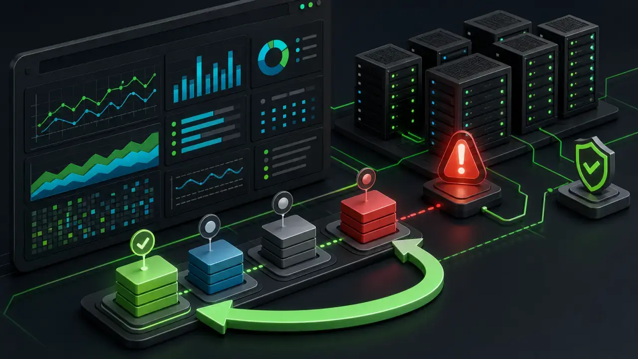 Giám sát hệ thống và quay lại phiên bản Node.js ổn định khi có lỗi