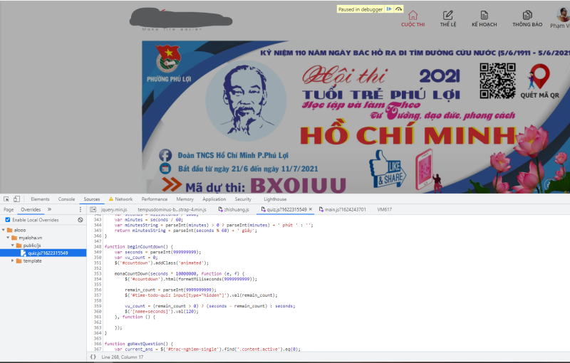 Mình đã tìm thấy lỗ hổng để xoá kết quả bài thi trên MyA***a